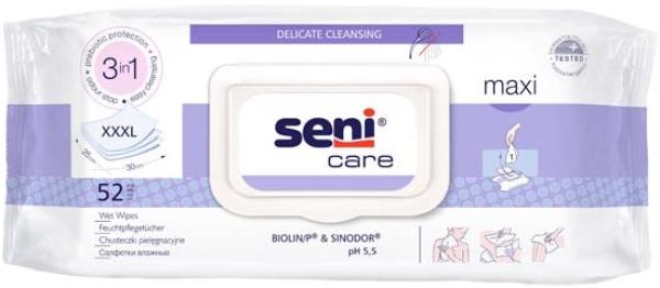 Seni Care Feuchtpflegetücher Maxi, 52 Stück